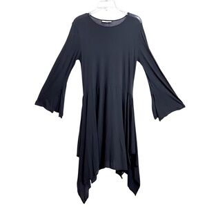 Bryn Walker Whimsigoth Witchy Tunic Top XS Asymmetric Flowy Boho Flare Sleeve